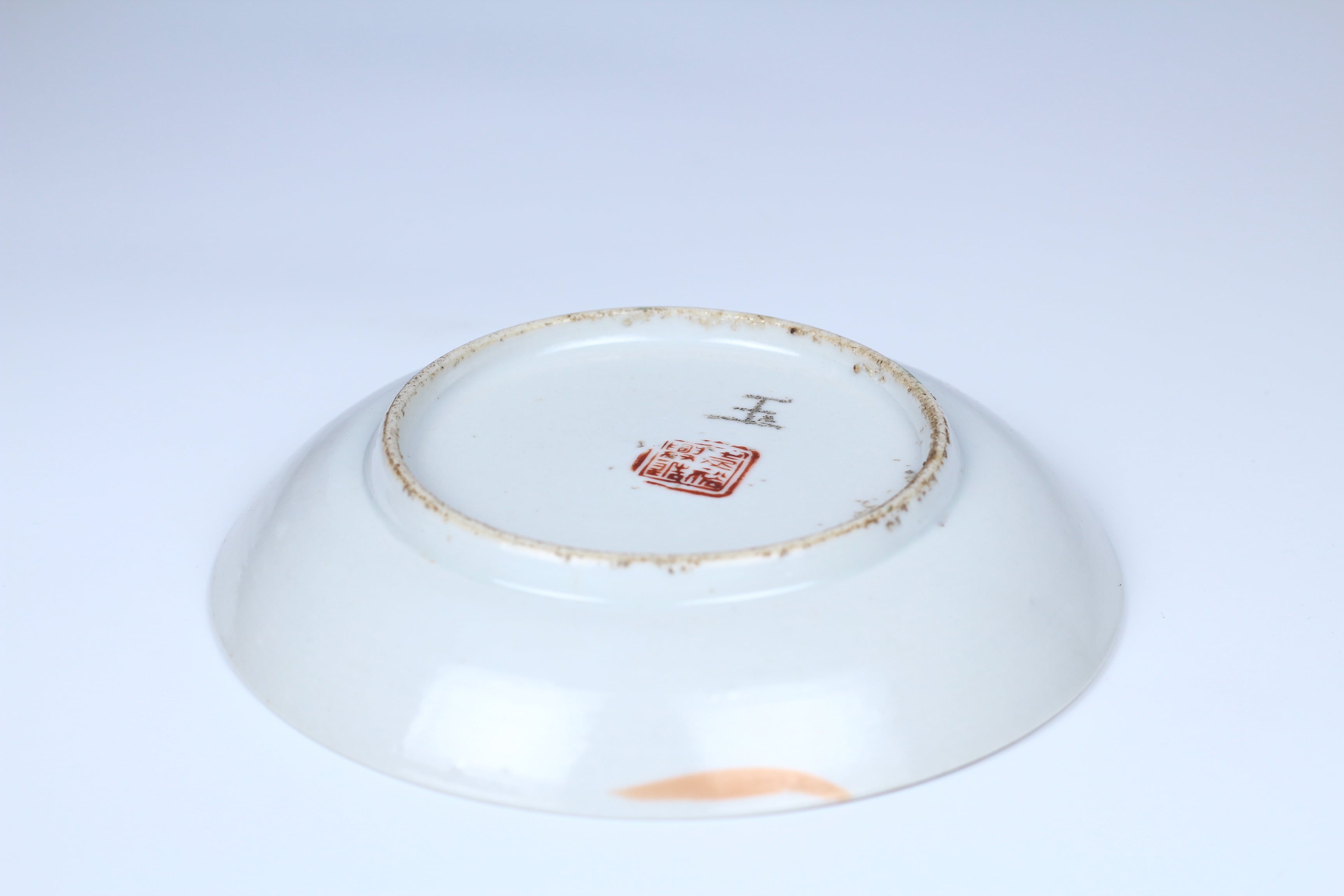 中国 清時代 粉彩 花卉紋高台皿 送料込み250529 中国 清時代 粉