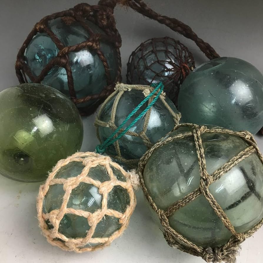 ガラス玉 浮き球 ガラス浮き球 硝子浮き球 Amazon | KI24/20昭和レトロ