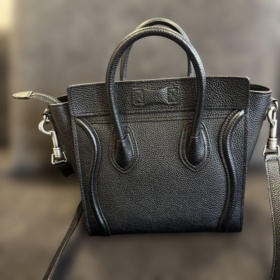 【オークション】CELINE セリーヌ ラゲージナノ ドラムドカーフス